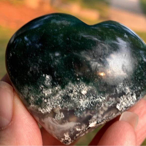 Genuine 451.00 Cts Tree Agate Healing Heart - Picture 11 of 17